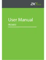 ZKTeco PB3000 Series User Manual preview