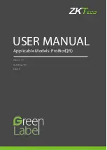 ZKTeco ProBio(QR) User Manual preview