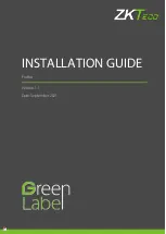 Предварительный просмотр 1 страницы ZKTeco ProBio Installation Manual