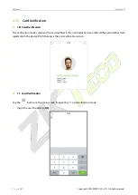 Предварительный просмотр 22 страницы ZKTeco RevFace15 User Manual