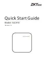 ZKTeco SLG410 Quick Start Manual preview