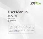 ZKTeco SLK21M User Manual предпросмотр