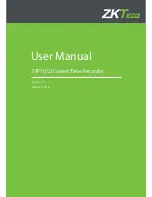 Preview for 1 page of ZKTeco STP10 User Manual