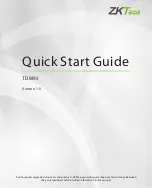 Preview for 1 page of ZKTeco TDM95 Quick Start Manual