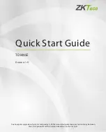 Preview for 1 page of ZKTeco TDM95E Quick Start Manual