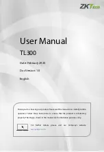 ZKTeco TL300 User Manual preview