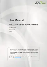 Предварительный просмотр 1 страницы ZKTeco TS2000PRO Series User Manual