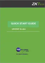 Предварительный просмотр 1 страницы ZKTeco UR10RWF Quick Start Manual