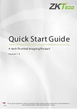 Preview for 1 page of ZKTeco V4L Quick Start Manual