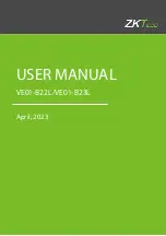 ZKTeco VE01-B22L User Manual предпросмотр