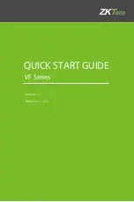 ZKTeco VF Series Quick Start Manual preview