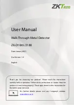 Preview for 1 page of ZKTeco ZK-D 2180 User Manual