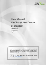 ZKTeco ZK-D1065TDM User Manual preview