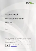 ZKTeco ZK-D3180 User Manual preview