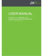 ZKTeco ZK3530 User Manual preview