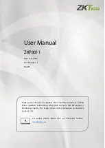 ZKTeco ZKP8011 User Manual preview