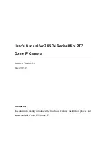 ZKTeco ZKSD4 Series User Manual предпросмотр