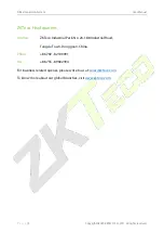 Preview for 4 page of ZKTeco ZKX Series User Manual