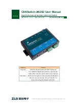 ZLG CANSwitch-AN2S2 User Manual предпросмотр