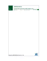 Предварительный просмотр 1 страницы ZLG USBCAN-4E-U User Manual