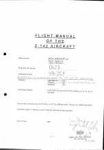 Zlin Aircraft Z 142 Flight Manual preview