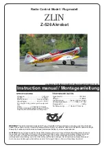 Preview for 1 page of Zlin Aircraft Z-526 Akrobat Instruction Manual