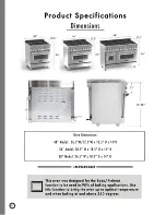 Preview for 6 page of Zline 30" Installation Manual And User'S Manual