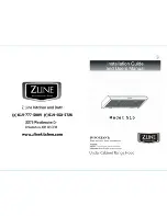 Preview for 1 page of Zline 515 Installation Manual And User'S Manual