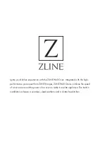 Preview for 3 page of Zline ATTAINABLE LUXURY AWD-30 Installation Manual And User'S Manual