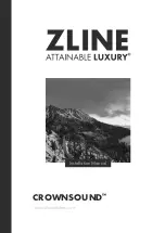 Zline ATTAINABLE LUXURY CROWNSOUND Installation Manual preview