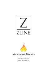 Zline MWD-1-BS Installation Manual And User'S Manual предпросмотр