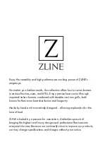 Preview for 3 page of Zline RTSBR36 Installation Manual And User'S Manual