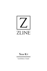 Preview for 1 page of Zline Trim Kit Installation Manual