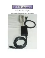 ZLP Electronics DigiMaster Audio-DATA interfaces Instructions For Using Manual preview