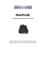 Предварительный просмотр 1 страницы ZLP Electronics MiniProSC Manual