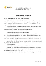 Preview for 1 page of Znshine Solar ZXM6-H120 Mounting Manual