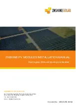 Znshine Solar ZXM6-LD60-280/M Installation Manual preview