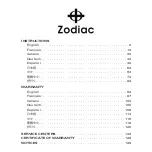 Zodiac 8371B Manual preview