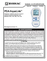 Preview for 45 page of Zodiac AquaLink PDA PS4 Owner'S Manual