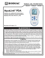 Preview for 89 page of Zodiac AquaLink PDA PS4 Owner'S Manual