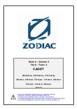 Предварительный просмотр 1 страницы Zodiac CADET 200 Aero Manual