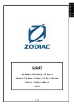 Preview for 5 page of Zodiac CADET 200 Aero Manual