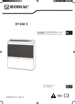 Preview for 1 page of Zodiac DT850E Instructions For Installation And Use Manual