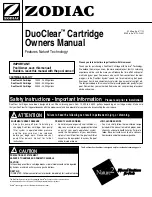 Zodiac DuoClear 25 Owner'S Manual preview