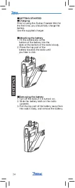 Предварительный просмотр 24 страницы Zodiac Freetalk Mini Manual