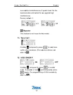 Preview for 13 page of Zodiac Freetalk PRO User Manual