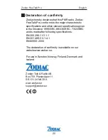 Preview for 21 page of Zodiac Freetalk PRO User Manual