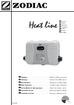 Zodiac Heatline in case 20 Instructions For Installation And Use Manual preview