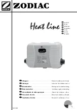 Zodiac Heatline in case Series Instructions For Installation And Use Manual preview