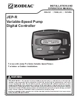 Zodiac JEP-R Installation And Operation Manual preview